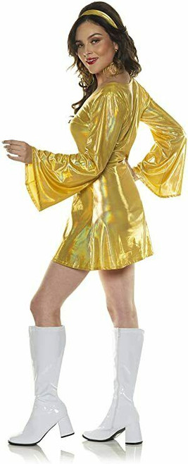 gold disco dress